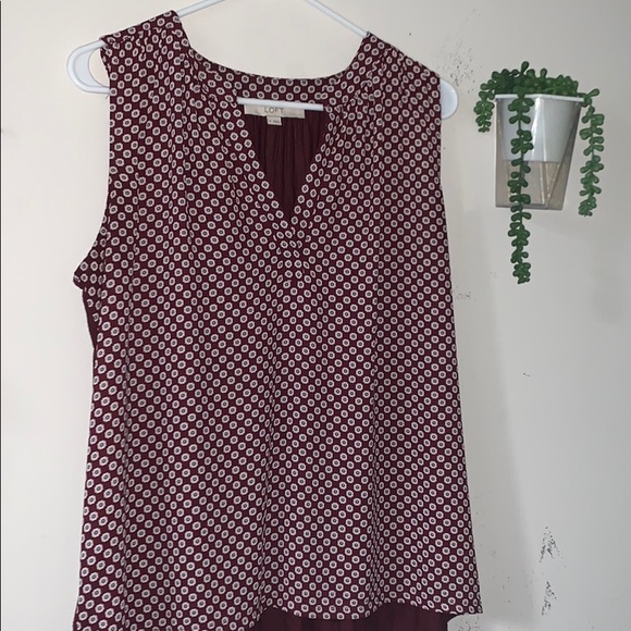 LOFT Tops - LOFT Mixed Media Short Sleeve Top